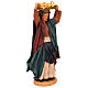 STOCK Donna con cesto vestita terracotta di 30 cm presepe napoletano s4