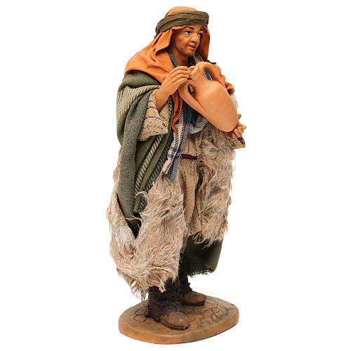 STOCK Berger avec cruche en terre cuite crèche napolitaine 30 cm 4