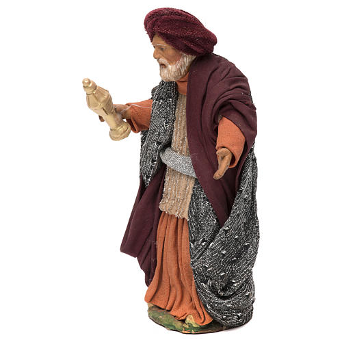 STOCK Three Wise Men dressed in terracotta, 18 cm Neapolitan nativity 7