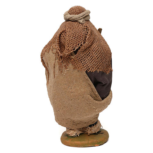 STOCK Mendicante con bastone presepe napoletano 10 cm 4