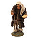 STOCK Mendicante cappotto lana presepe napoletano 10 cm s1