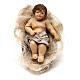 STOCK Baby Jesus in manger in terracotta, 12 cm Neapolitan nativity s1