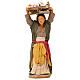 STOCK Woman with boxes of vegetables, Neapolitan Nativity scene 14 cm s1