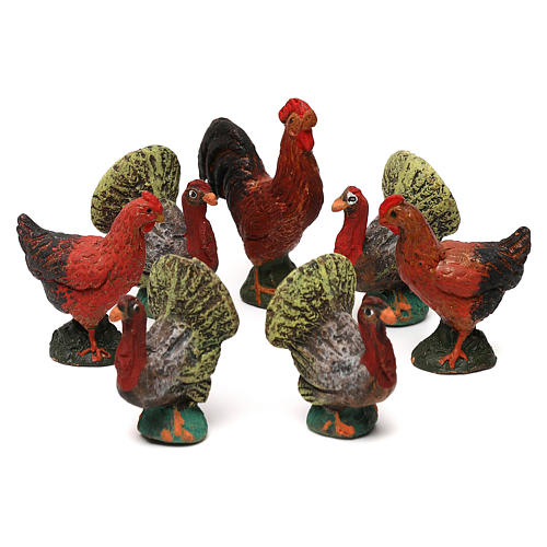 STOCK Animali da cortile presepe napoletano 10 cm 1