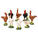 STOCK Poultry 8 pcs, Neapolitan Nativity scene 12 cm s1
