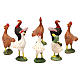 STOCK Poultry animals 8 pcs in terracotta, 12 cm Neapolitan nativity s2