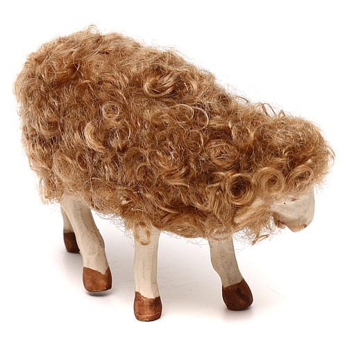 STOCK Mouton tête à gauche crèche napolitaine 30 cm 2