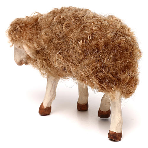 STOCK Mouton tête à gauche crèche napolitaine 30 cm 3