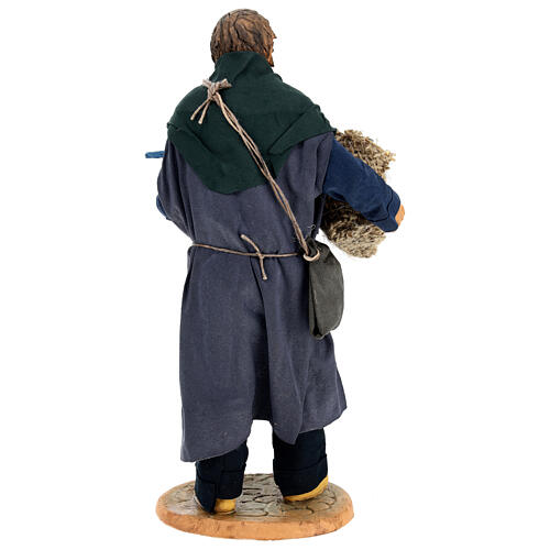 Man with parrot for Neapolitan Nativity Scene with 30 cm characters 6