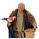 Man with parrot figure 30 cm Neapolitan nativity s2