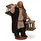 Uomo 2 gabbie legno presepe napoletano 12 cm s3