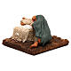 Mother with child in manger, for 10 cm Neapolitan nativity s3