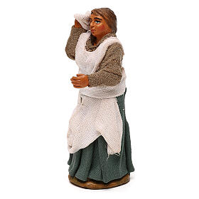 Woman with hand on forehead, 10 cm Neapolitan nativity