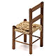 Krzesło z drewna szopka neapolitańska 15 cm s2