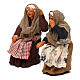 Two gossiping women, for 10 cm Neapolitan nativity s2