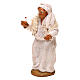 Old man with candle miniature, 10 cm Neapolitan nativity s2