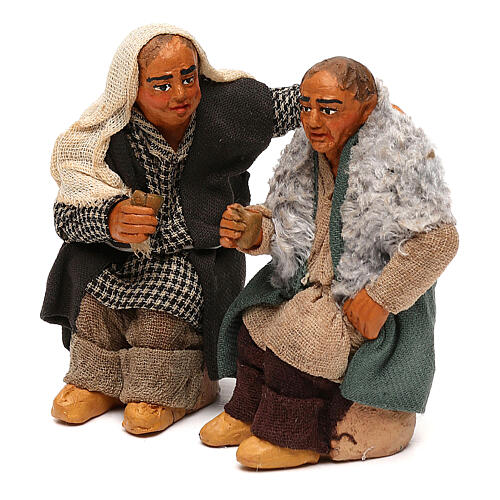 Couple d'ivrognes crèche napolitaine 10 cm 2