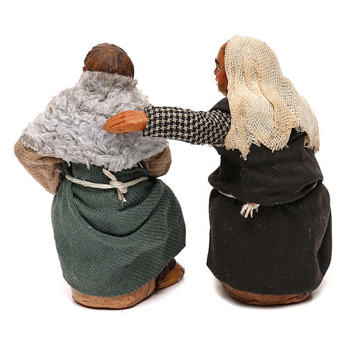 Coppia di ubriachi presepe napoletano 10 cm 6