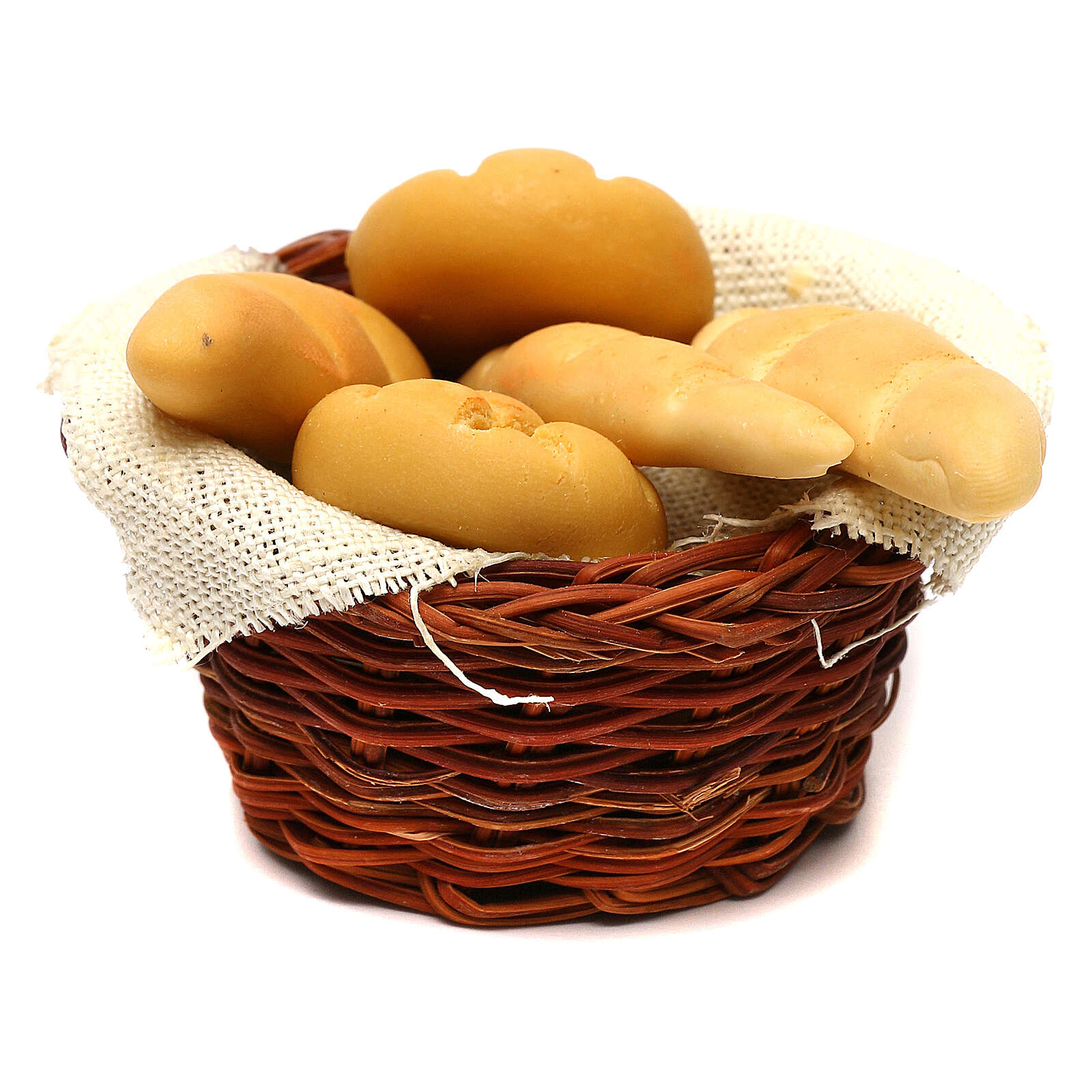 Miniature bread basket Neapolitan nativity 24 cm online sales on