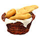 Miniature bread basket Neapolitan nativity 24 cm s2