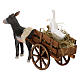 Burro com carrinho gansos para presépio napolitano com figuras de 10 cm de altura média s3