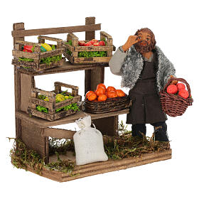 Greengrocer, Neapolitan Nativity scene 10 cm