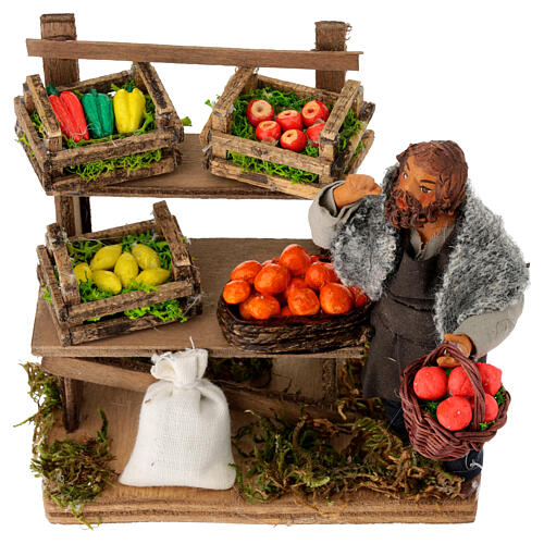 Greengrocer, Neapolitan Nativity scene 10 cm 4