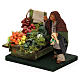 Verdureiro com banca frutos e legumes para presépio napolitano com figuras de 10 cm de altura média s2