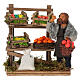 Greengrocer with mini fruit vegetable stand, 10 cm Neapolitan nativity s1