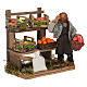 Greengrocer with mini fruit vegetable stand, 10 cm Neapolitan nativity s2