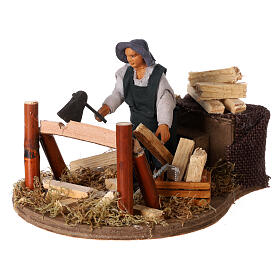 Boscaiolo in movimento presepe napoletano 10 cm