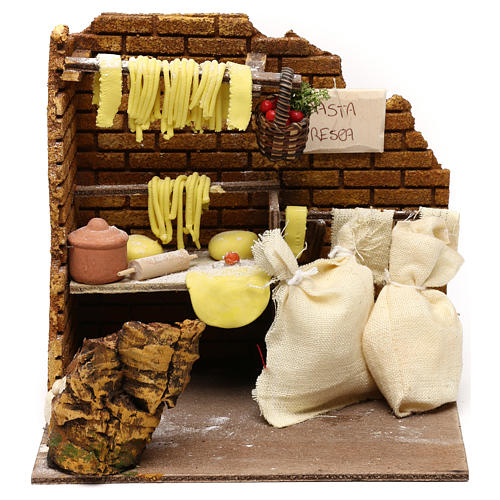 Pasta laboratory setting, Neapolitan Nativity scene 13 cm 1