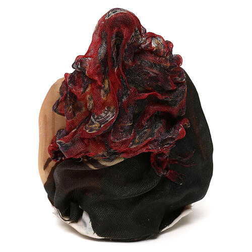 Kobieta siedząca, szopka neapolitańska 12 cm 3