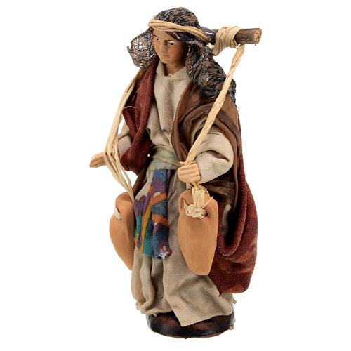 Woman carrying water, 12 cm Neapolitan nativity 2