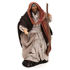 Neapolitanische Krippe: Heiliger Josef mit Stock 12cm neapolitanische Krippe