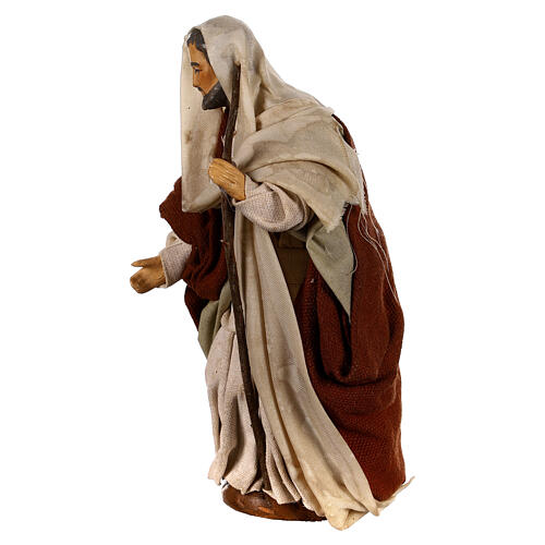 Heiliger Josef mit Stock 12cm neapolitanische Krippe 2