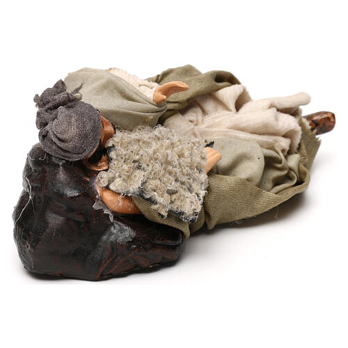Benino śpiący pasterz, 12 cm, szopka neapolitańska 3