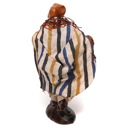 Rybak z siecią, 12 cm, szopka neapolitańska 3