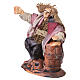 Beone con botte di vino presepe napoletano 12 cm s2