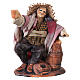 Drunkard with wine barrel, 12 cm Neapolitan nativity s1