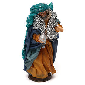 Re magio bianco presepe napoletano 12 cm