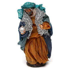 Król mędrzec białoskóry, szopka neapolitańska 12 cm