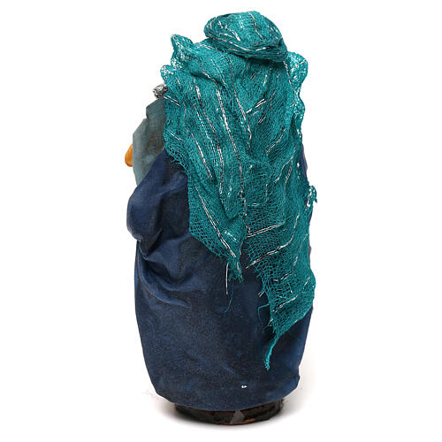 Król mędrzec białoskóry, szopka neapolitańska 12 cm 3