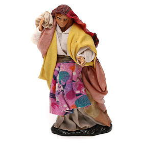 Woman with sack 12 cm Neapolitan Nativity scene figurine