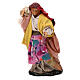 Woman with sack 12 cm Neapolitan Nativity scene figurine s1