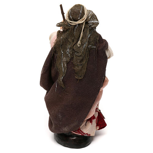Kobieta z miotłą, 12 cm, szopka neapolitańska 3