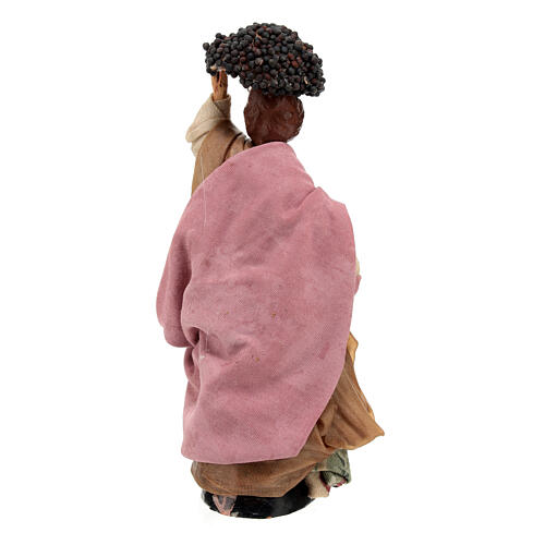 Kobieta z winogronami, szopka neapolitańska 12 cm 4
