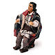 Homem sentado para presépio napolitano com figuras 12 cm altura média s2