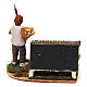 Man in the henhouse with tray full of feed for Neapolitan Nativity Scene 8/10 cm s4