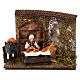 Woman selling corncob, 8 cm Neapolitan nativity s1